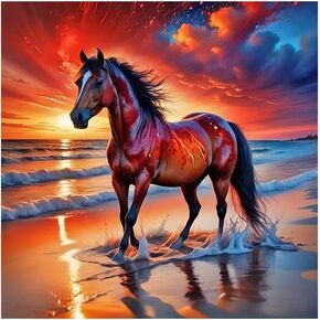 hill froeistung 5D Colorful Bird Diamond Painting Kits for Adults,Stained Glass Firebird Diamond Art, DIY Full Drill Eagle Diamond Painting for Home Wall Decor Gifts (16X12 inch)