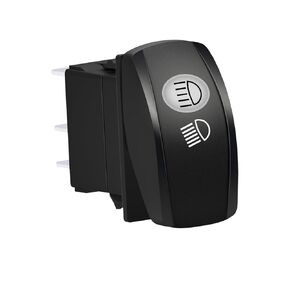 High Low Beam Headlights Rocker Switch DPDT On On Off Toggle Switch 12V 24V High/Low Blue Light Switch 3 Position for Cars Trucks Caravans Trailer Tractor RV SUV ATV UTV