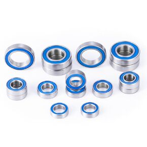16pcs Steel Rubber Sealed Bearing Kit for Axial SCX6 Jeep JLU Wrangler RTR 1/6 RC Car Upgrade