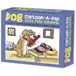 Willow Creek Press Dog Cartoon-a-Day Daily 2025 Box/Desk Calendar (5.86" x 4.72")