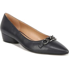 Naturalizer Womens Becca Pointed Toe Low Heel Flats Black Patent 10.5 M