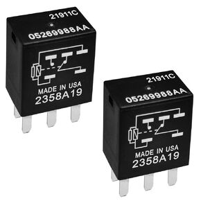 Relay 05269988AA 21911C (Set of 2), 5 Pins 12V 10A Automotive Multipurpose Relay Compatible for Chrysler, Dodge, Jeep, and Plymouth Vehicles