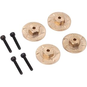 VGEBY RC Brass Hex Hub Adapter, RC Brass Wheel Weights Hex Adapter for Kyosho for Mini Z for Wrangler 1/18 1/24 RC Car Accessories Model Car Accessories Kyosho Mini Z 4X4 Kyparts
