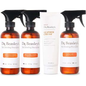 Dr. Beasley's-IK12A Fine Leather Prescription- Keeps Leather Nourished and Clean, Safe For All Top-Coated Leather, Hydrophobic Formula, 48 Ounce