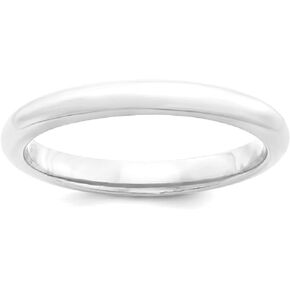 IceCarats 925 Sterling Silver 3mm Comfort Fit Plain Classic Wedding Band Ring