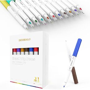 أقلام DOOHALO ذات الأطراف المزدوجة لصانع Cricut 1/2/3 واستكشاف قلم ماكينات القطع مع طرف رفيع 0.4 وطرف قلم تلوين 1.0