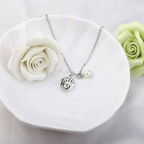 MAOFAED Simple Softball Necklace For Her Gift For Softball Teammate Sports Lover Gift in Kuwait