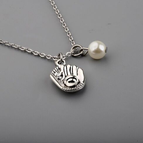 MAOFAED Simple Softball Necklace For Her Gift For Softball Teammate Sports Lover Gift in Kuwait