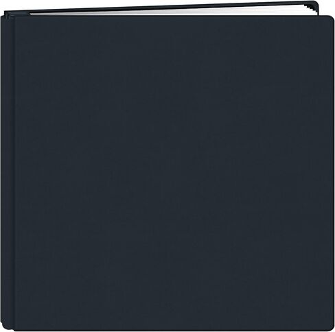 ألبوم Pioneer مقاس 12 بوصة × 12 بوصة Family Treasures Deluxe Fabric Postbound، أزرق داكن in Kuwait