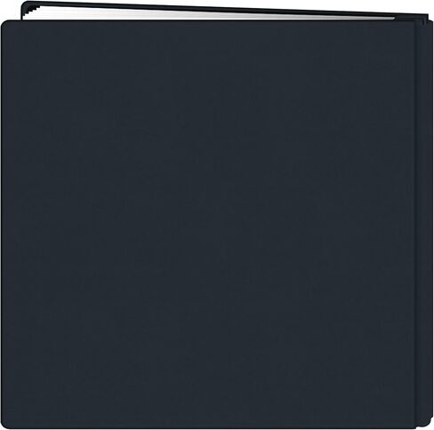 ألبوم Pioneer مقاس 12 بوصة × 12 بوصة Family Treasures Deluxe Fabric Postbound، أزرق داكن in Kuwait