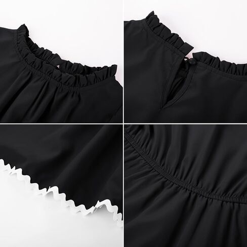 GRACE KARIN Girls Long Sleeve Dress Fall Winter Casual Cute Elegant Back to School Dresses for Girl 5-14 in Saudi Arabia