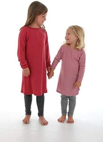 Simply Merino Pure Wool Cozy Kids Play Dress, Natural & Organic Long Sleeve Casual Fashion for Girls, in Saudi Arabia