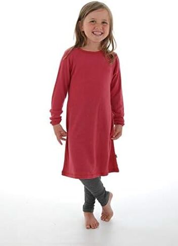 Simply Merino Pure Wool Cozy Kids Play Dress, Natural & Organic Long Sleeve Casual Fashion for Girls, in Saudi Arabia
