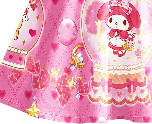 Princess Dress Toddler Ruffle Sleeve Dress Cartoon Anime Casual Clothes for Girls Home Party Play Wear in Saudi Arabia