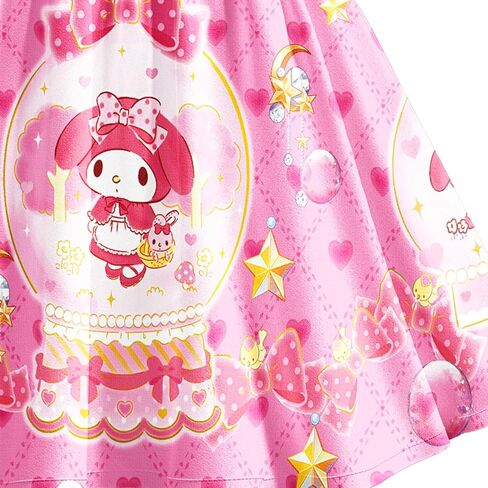 Princess Dress Toddler Ruffle Sleeve Dress Cartoon Anime Casual Clothes for Girls Home Party Play Wear in Saudi Arabia