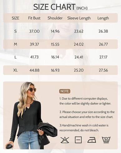 Womens Long Sleeve Shirts Casual V Neck Knitted Tops Loose Fit Pullover Fall Clothes 2024 Trendy Outfits in Saudi Arabia
