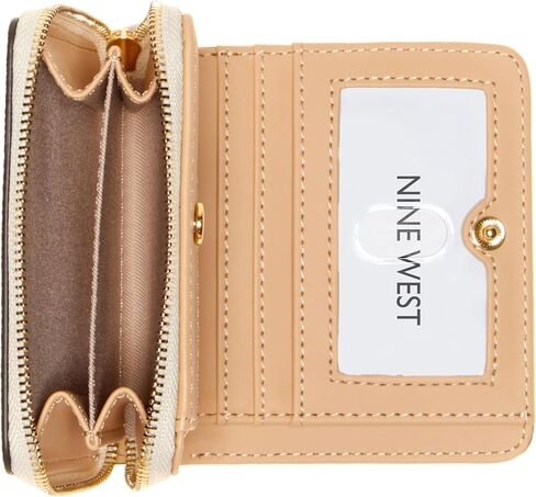 Nine West LINNETTE SLG Small Zip Around, New Khaki Logo/Camel in Saudi Arabia