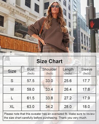 Women's Oversized Sweaters 2024 Fall Crewneck Long Sleeve Ribbed Knit Batwing Pullover Tops in Saudi Arabia