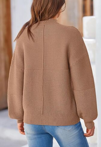 NALANISA Womens Fall Sweaters 2024 Long Sleeve Casual Crewneck Ribbed Knit Chunky Pullover Sweater Tops Fashion Clothes in Saudi Arabia