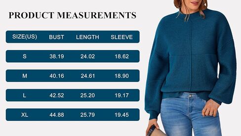 NALANISA Womens Fall Sweaters 2024 Long Sleeve Casual Crewneck Ribbed Knit Chunky Pullover Sweater Tops Fashion Clothes in Saudi Arabia