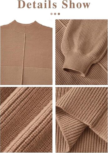 NALANISA Womens Fall Sweaters 2024 Long Sleeve Casual Crewneck Ribbed Knit Chunky Pullover Sweater Tops Fashion Clothes in Saudi Arabia