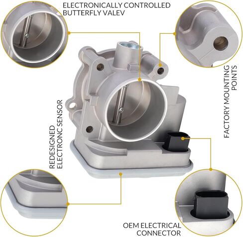 S20176 TB1150 67-7002 جسم الخانق الإلكتروني 4891735AC متوافق مع دودج أفنجر وجيب باتريوت كومباس رحلة C-hrysler 200 Sebring OEM رقم 4891735AD 977-025 in Kuwait