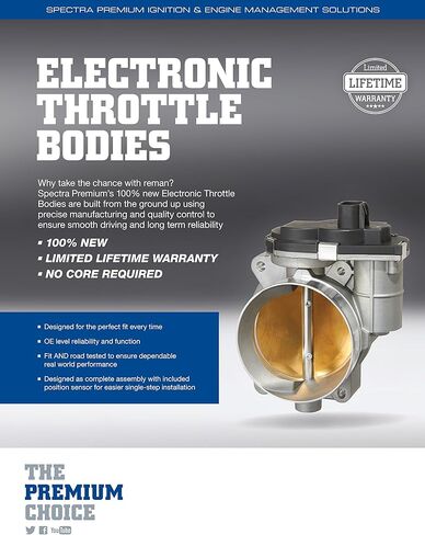 هيكل الخانق الإلكتروني Spectra Premium TB1015 in Saudi Arabia