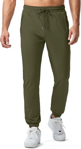 JMIERR Men's Sweatpants with Zipper Pockets Athletic Training Track Joggers Drawstring Stretch Elastic Waist Pants in Saudi Arabia