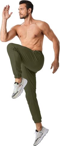 JMIERR Men's Sweatpants with Zipper Pockets Athletic Training Track Joggers Drawstring Stretch Elastic Waist Pants in Saudi Arabia