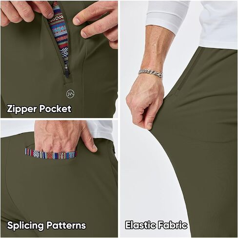 JMIERR Men's Sweatpants with Zipper Pockets Athletic Training Track Joggers Drawstring Stretch Elastic Waist Pants in Saudi Arabia