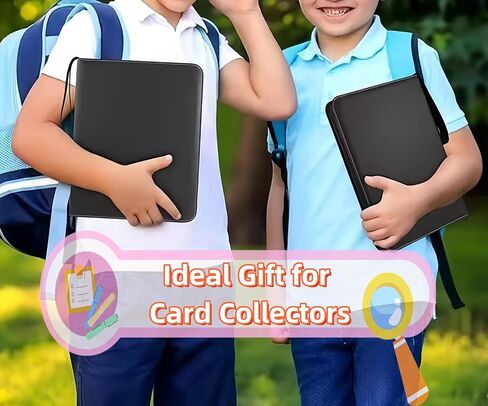 حافظة بطاقات TE-M ذات 900 جيب - ألبوم حامل بطاقات التداول متوافق مع البيسبول، Yugioh، TCG، بطاقات الألعاب، MTG، والبطاقات الرياضية، مجموعة PU (أصفر) in Kuwait