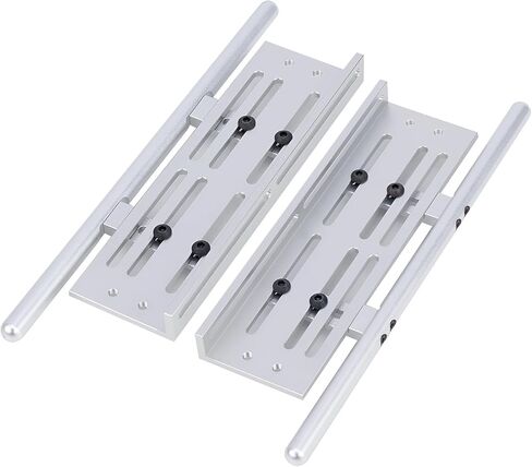 1/10 RC Side Pedal Plates, 2 Pcs Aluminum Adjustable Rock Sliders Side, for 1/10 RC Crawler Car SCX10 I II TRX4 CC01 RGT 86100 GEN8 Wrangler Chassis Parts (Black) in Saudi Arabia