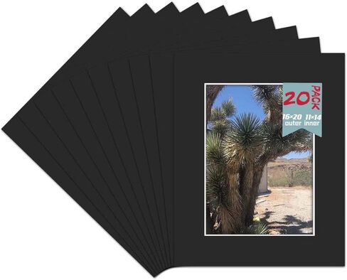 A Plus Max Black 16x20 Mat Board For Picture Framing Pack of 20 in Kuwait