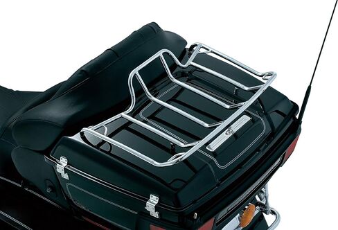 Kuryakyn 7139 Motorcycle Accessory: Trunk Luggage/Storage Rack with Corner Tie Down Points for 1980-2019 Harley-Davidson Motorcycles with Tour-Pak, Chrome in Saudi Arabia