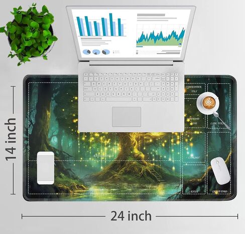 حصيرة لعب MTG مع مناطق، 24 × 14 بوصة سطح أملس لألعاب الورق من أجل Magic The Gathering Playmat، TCG Playmat مع حقيبة تخزين و6 نرد، وسادة ماوس Samurai MTG Mat اليابانية in Kuwait