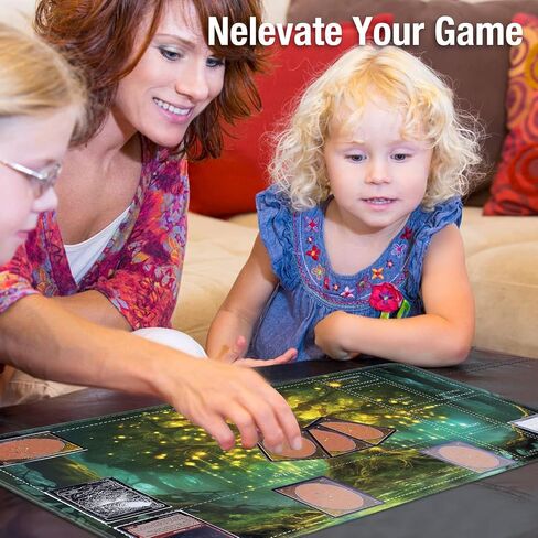 حصيرة لعب MTG مع مناطق، 24 × 14 بوصة سطح أملس لألعاب الورق من أجل Magic The Gathering Playmat، TCG Playmat مع حقيبة تخزين و6 نرد، وسادة ماوس Samurai MTG Mat اليابانية in Kuwait