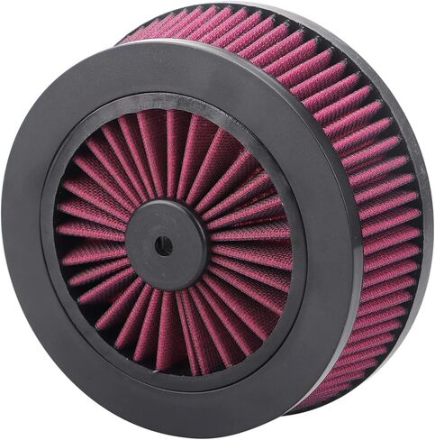 Black Motorcycle Air Filter Replacement Intake Air Cleaner Element for Harley Sportster Road King Softail Dyna FXR FXDLS in Kuwait