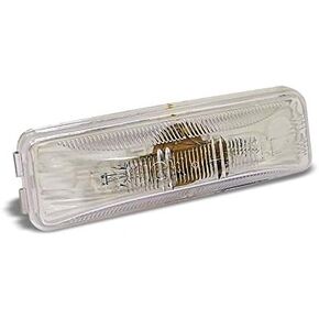 Truck-Lite 19200C 19 Series Rectangular Utility Light Marker Clearance Light+Hardwired Stripped End Base Mount Bracket (12V Clear Polycarbonate)