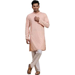 Mens Indian Traditional Cotton Kurta Sets, Men Kurta Set Indian Wedding Dress (A-117)