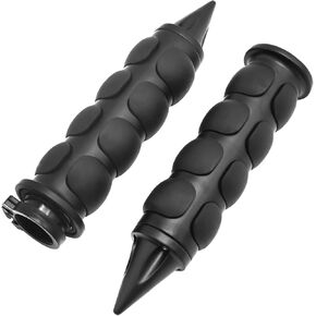 1" / 25mm Universal Motorcycle Hand Grips with Black Non-Slip Rubber Throttle Grip Replacement for Harley Dyna 1992 Replacement for Fatboy 2001-2006