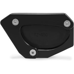 CHIFUN Kickstand Enlarger Pad Side Stand Extension Plate Replacement for Suzuki Vstrom 650 650XT V-Strom DL650 2012-2019 (Black)
