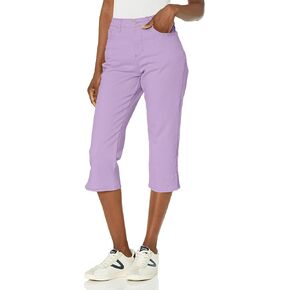 Gloria Vanderbilt Women's Amanda Imported & Versatile Capris | Tapered Style - Navy Blue 8