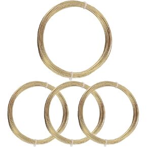 4 حزمة أداة تبديل سلك قطع الزجاج الأمامي 0.6 مم 3FT قطع سلك حبل فولاذي زنبركي لشاحنة إزالة الزجاج الأمامي للسيارة وإصلاح تركيب الزجاج الأمامي in Kuwait