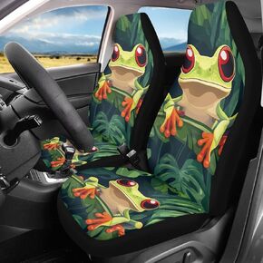 Bulopur Black Leather Zipper Frog Universal Fit 2pc Front Car Seat Covers Brown Horse Seat Covers Drive Seat Saddle Blanket Covers Easy Install Vehicle Protector Mats