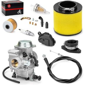 Carburetor + Air Filter + Intake Manifold + Throttle Cable for Honda Fourtrax 300 TRX300 TRX300FW 1988-2000