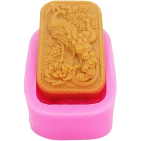 Longzang Peacock Mould S440 Craft Art Silicone Soap Mold Craft Molds DIY Handmade Candle Molds