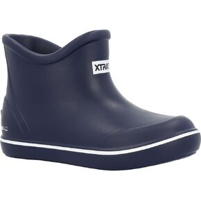 Xtratuf TUFS Little Kids Ankle Deck Boot, Navy, Size 8(M)