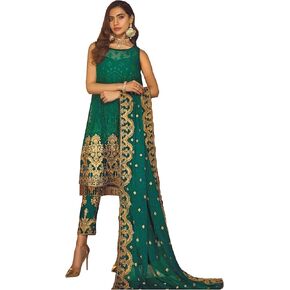 Heavy Embroidery Worked Salwar Kameez Palazzo Pant Suits Ready to Wear Trouser Pant Dress