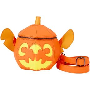 Loungefly Disney Stitch Pumpkin Head Figural Glow Crossbody Bag