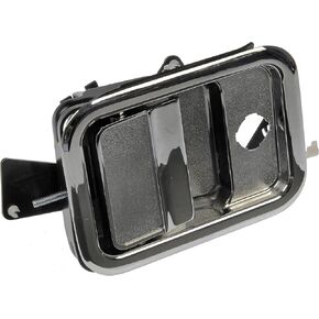 Dorman 760-5203 Front Driver Side Exterior Door Handle Compatible with Select Freightliner Models, Chrome (Black Hardware)